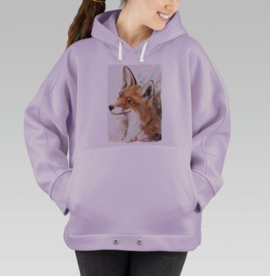 Рыжая лиса, Hoodie Oversize Fiolet