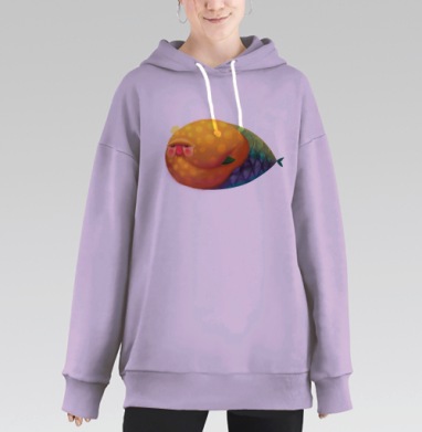 Русал, Hoodie Long Oversize Fiolet