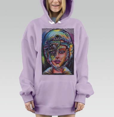 РУСАЛКАА, Hoodie Mjhigh Dig Mel, Fiolet, утепленная