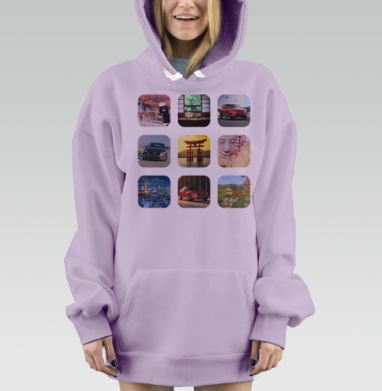 Самоделка 111111111.png, Hoodie Mjhigh Dig Mel, Fiolet, утепленная