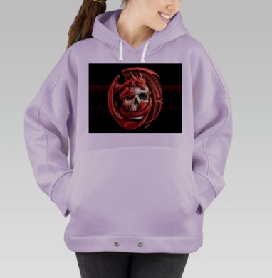 Самоделка cherep-drakon.jpg, Hoodie Oversize Fiolet