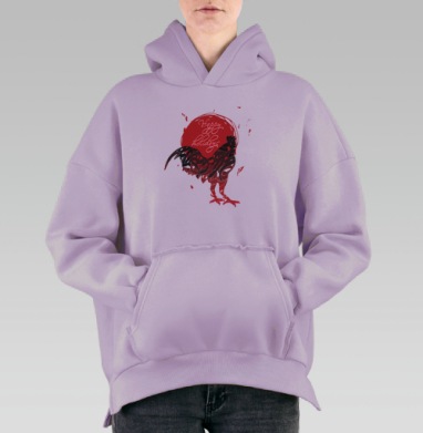 Счастливого Нового года, Hoodie Oversize Fiolet, утепленная