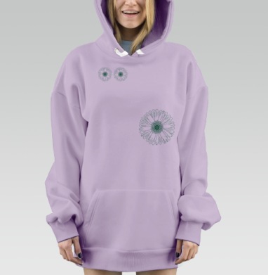 СЕРИЯ ЭКОМОДА ДВА, Hoodie Mjhigh Dig Mel, Fiolet, утепленная