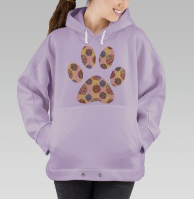 Шлёп-шлёп по осени, Hoodie Oversize Fiolet