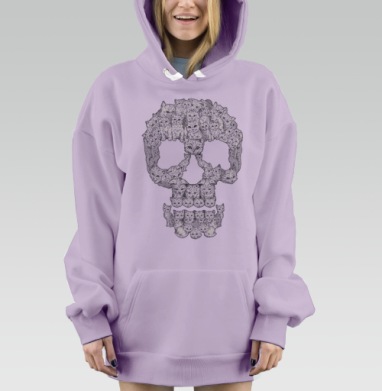 Сильная и независимая, Hoodie Mjhigh Dig Mel, Fiolet, утепленная