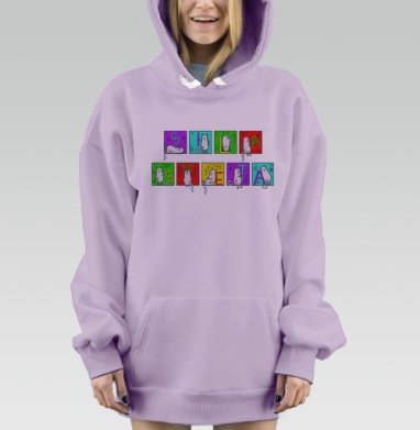 Сила света буквы, Hoodie Mjhigh Dig Mel, Fiolet, утепленная