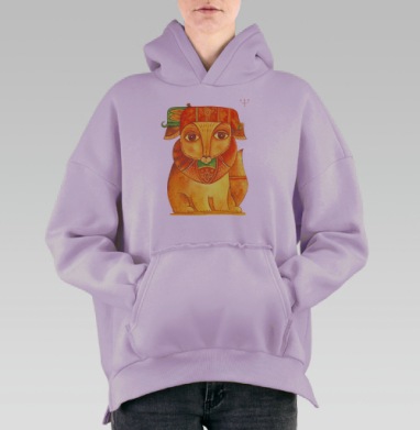 Сказочный Зверь, Hoodie Oversize Fiolet, утепленная