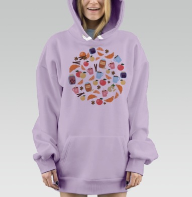Сладости и радости, Hoodie Mjhigh Dig Mel, Fiolet, утепленная