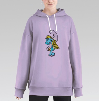 Смурфики  (жен.), Hoodie Long Oversize Fiolet