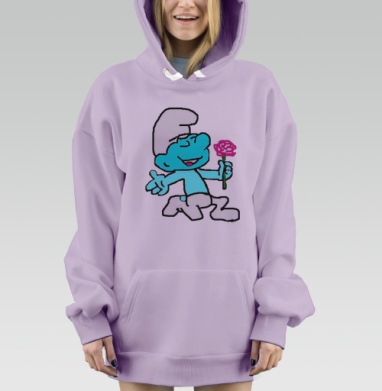 Смурфики  (муж.), Hoodie Mjhigh Dig Mel, Fiolet, утепленная