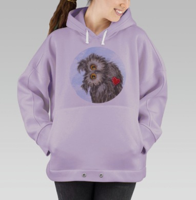 Сова Сплюшка, Hoodie Oversize Fiolet