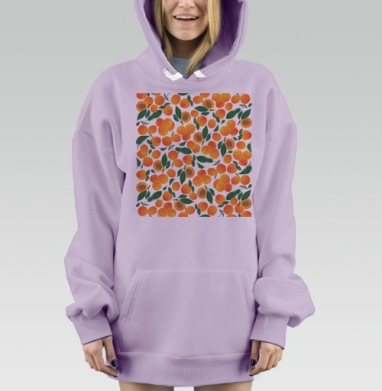 Спелый абрикос, Hoodie Mjhigh Dig Mel, Fiolet, утепленная