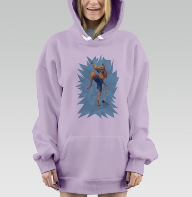 Спортивный кот, Hoodie Mjhigh Dig Mel, Fiolet, утепленная