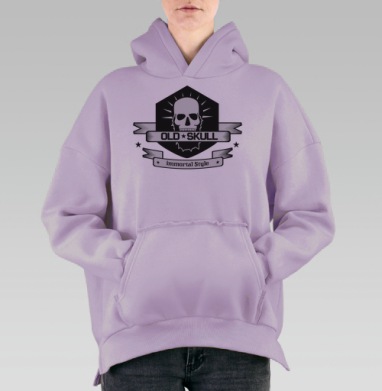 Старая школа, Hoodie Oversize Fiolet, утепленная