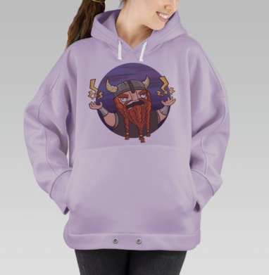 Суровый бородач, Hoodie Oversize Fiolet