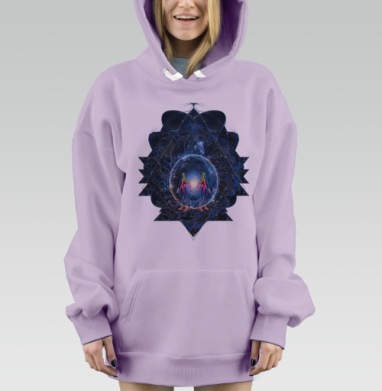 Сверхновая, Hoodie Mjhigh Dig Mel, Fiolet, утепленная