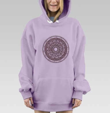 Свет маяка, Hoodie Mjhigh Dig Mel, Fiolet, утепленная