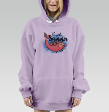SweetSummer / Сладкое Лето, Hoodie Mjhigh Dig Mel, Fiolet, утепленная