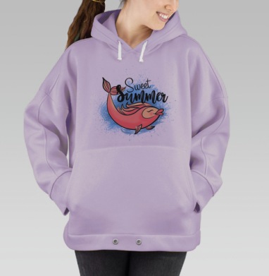 SweetSummer / СладкоеЛето, Hoodie Oversize Fiolet