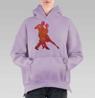 Танго, Hoodie Oversize Fiolet, утепленная