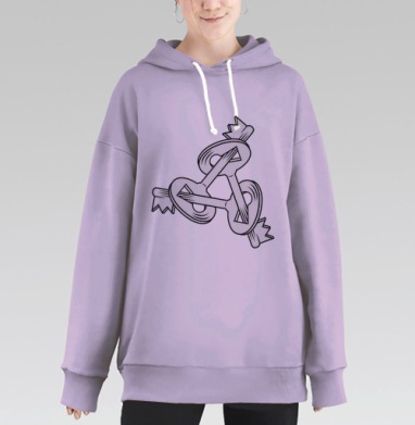 Три ключа, Hoodie Long Oversize Fiolet