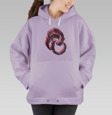 Три пера, Hoodie Oversize Fiolet