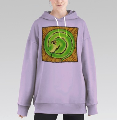 Удав, Hoodie Long Oversize Fiolet