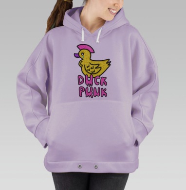 Утка Панк, Hoodie Oversize Fiolet