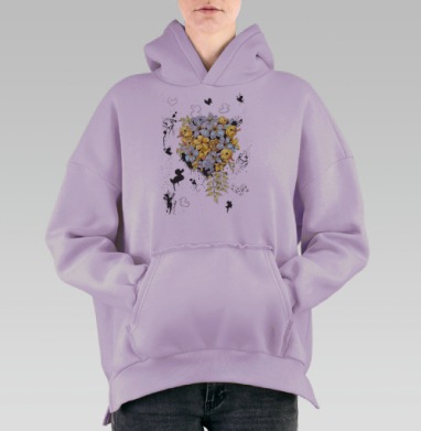 Утята, Hoodie Oversize Fiolet, утепленная