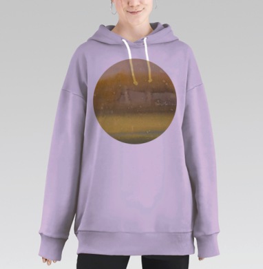 Уютная осень, Hoodie Long Oversize Fiolet