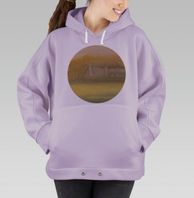 Уютная осень, Hoodie Oversize Fiolet