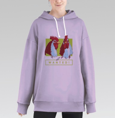 В розыске., Hoodie Long Oversize Fiolet