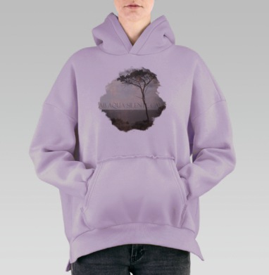 В тихом омуте, Hoodie Oversize Fiolet, утепленная