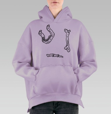 Важные компоненты, Hoodie Oversize Fiolet, утепленная