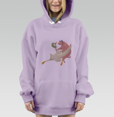 Вальс, Hoodie Mjhigh Dig Mel, Fiolet, утепленная