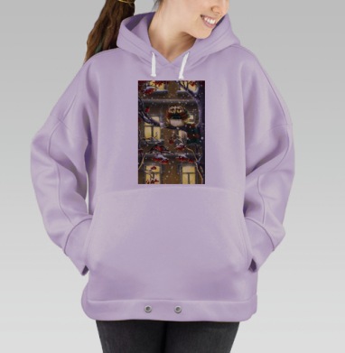 Вечерняя сова, Hoodie Oversize Fiolet