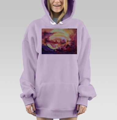 Вечерняя_Заря, Hoodie Mjhigh Dig Mel, Fiolet, утепленная