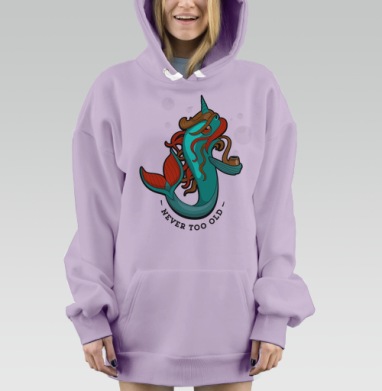 Вечная молодость, Hoodie Mjhigh Dig Mel, Fiolet, утепленная