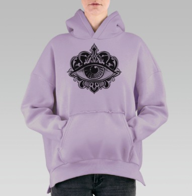 Вижу, Hoodie Oversize Fiolet, утепленная