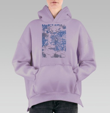 Виноградное плодородие, Hoodie Oversize Fiolet, утепленная