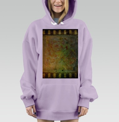 Винтажная роза в оттенках ностальгии, Hoodie Mjhigh Dig Mel, Fiolet, утепленная