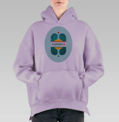 Виртуальная Лаборатория Касперского, Hoodie Oversize Fiolet, утепленная