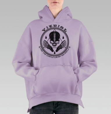 VITRIOL / ВИТРИОЛ, Hoodie Oversize Fiolet, утепленная