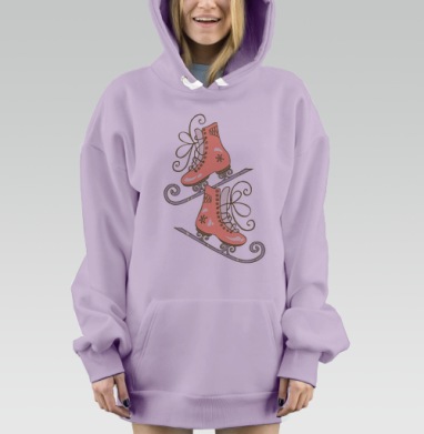 Волшебные коньки, Hoodie Mjhigh Dig Mel, Fiolet, утепленная