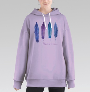 Время мечтать, Hoodie Long Oversize Fiolet