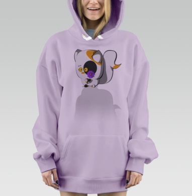 Я дарю тебе цветок, Hoodie Mjhigh Dig Mel, Fiolet, утепленная