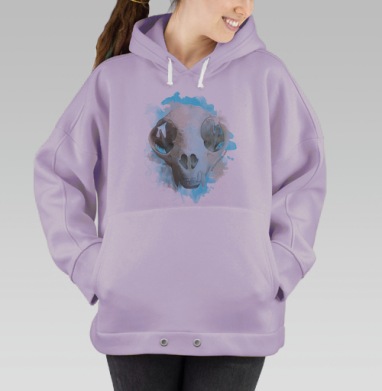 Я люблю кошек., Hoodie Oversize Fiolet