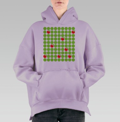 Яблочки Пятерочка, Hoodie Oversize Fiolet, утепленная
