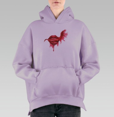 Ядреный перец, Hoodie Oversize Fiolet, утепленная
