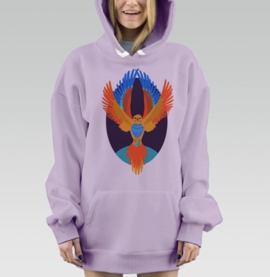 Яркий спутник, Hoodie Mjhigh Dig Mel, Fiolet, утепленная